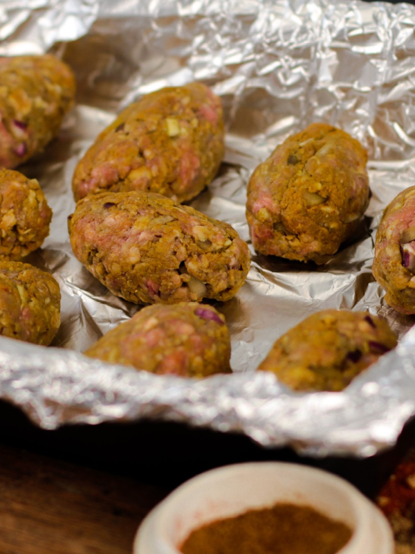 Lamb koftas with zingy tzatziki